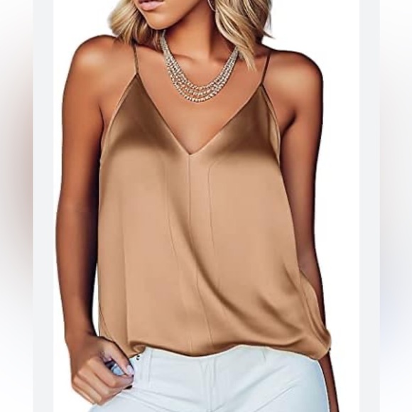 Club Monaco Tops - club monaco silk Tan Women's Camisole Top